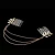 Import Fashion hair Jewelry gold color hairbrush , leaf chains hair accessory for women from China