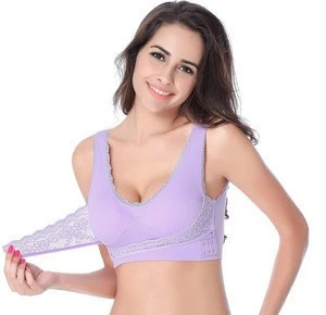 Fashion High Quality Cheap In-Stock Lace Sport Bra Top Fitness