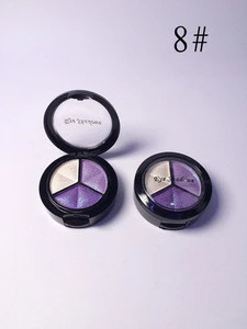 Fashion Small Round Waterproof Naked Makeup 3 Colors Eye Shadow Palette Makeup