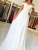 Fashion White Off-Shoulder Maxi Evening Bridesmaid Wedding Dress