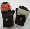 Fashionable 2015 new design women knitted hat scarf gloves and handband set
