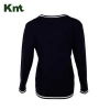 Fast delivery plain knit anti-pilling lady cardigan sweater for women