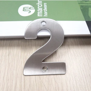Figure 2 House Number room number sign plate punching stainless steel plate 304