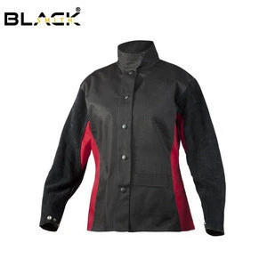 Flame resistant jacket/cow leather welder