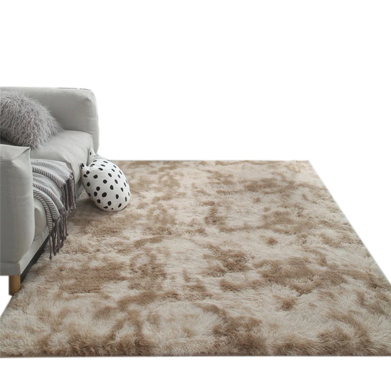 Fluffy Living Room Rug Faux Fur Carpet Chinese Wool Rug
