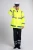 Import Fluorescence color raincoat rain gear for safety guarder construction worker building worker road cleaner from China