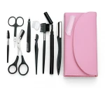 FOCSTAR Pink Eyebrow Grooming Kit Eyebrow Razor Set Makeup Tools Kit (BT9018)