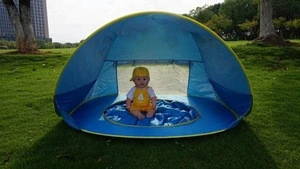 Foldable Toddler Baby UV-Protecting Pop Up Awning Tent Lightweight Beach Tent for Sun Shelter