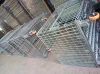 Foldable wire mesh pallet storage cages