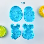 Fondant Cake Pastry Biscuit Chocolate Baking Tool Animal Halloween Christmas Cookie Cutter Chick Bunny Egg Easter Cookie Stamps