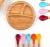 Import Food Grade 100% Organic Bamboo Divided Kids Plate Children Dinnerware Sets Bamboo Baby Plate from China