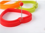 Food grade silicone heart-shaped omelette maker, heart-shaped egg mold, pancake ring with portable poached egg model