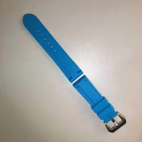 Free Sample 22mm 24mm Luxury Soft Rubber Silicone Watch Bands For Panerai Sports Band Replacement Wristband Strap Bands