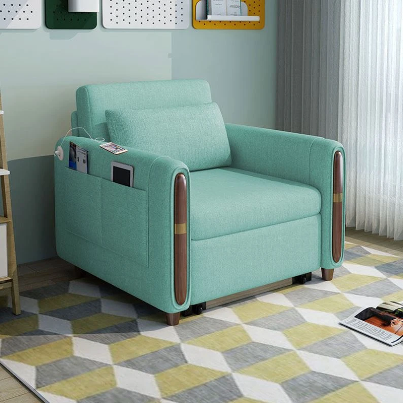 Free sample custom made living room furniture folding fabric sofa bed cum