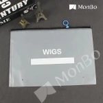 Frosted  Zip Lock T shirt Clothing Packing Bag PVC Plastic Hair extension Wig Packaging Bags Custom Wig Storage Bag With Hanger