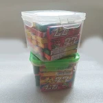 Fruity 7cm Bubble Gum With Super Tattoo Sticker in Plastic Jar