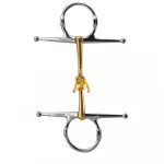 Full Cheek Horse Bit Snaffle Bit Brass Horse Riding Mouth Bit Equine Stainless Steel Tack Equestrian Products