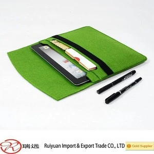 Functional A4 size felt document bag folder with elastic band for promotion