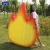 Import Funny air mattress swimming toys Giant Fire Emoji Pool Float Inflatable Flame Raft Float from China