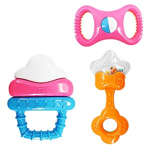 Funny  cheap safety china plastic baby rattle toys