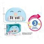 Funny smiling face electronic keyboard multifunction musical toy for kids