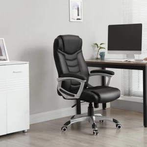 Furniture Wholesale indoor Modern high back PU ergonomic swivel office chair OEM produce executive Luxury leather office chair