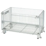 Galvanize or powder coat foldable warehouse steel  storage cage light duty