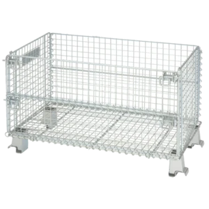 Galvanize or powder coat foldable warehouse steel  storage cage light duty