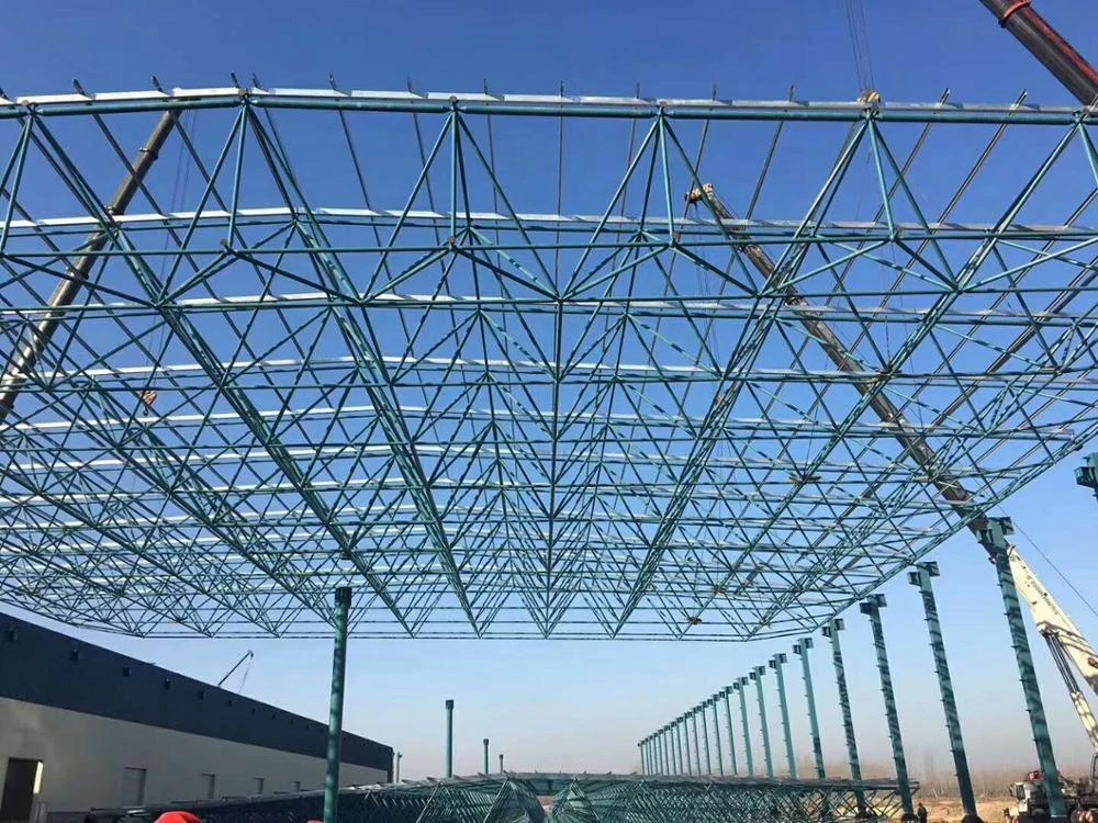Galvanized Steel Structure Warehouse large span workshop prefabricated building  low cost  steel frame industrial shed