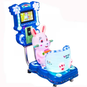 Gaoyang little rabbit coin operated kiddie rides LCD screen game kiddies animal ride