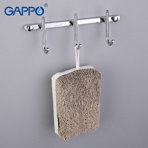 GAPPO High Quality 3 Hooks Wall-Mount Zinc alloy Rack Hooks For Bathroom Towels G201-3