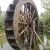 Import garden decoration outdoor wooden water wheel metal frame anti rotting from China