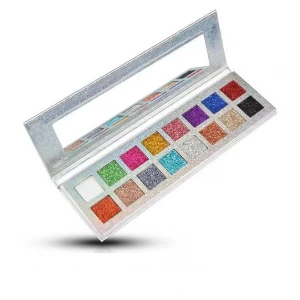 Gitter eyeshadow pallet  and multi color packaging you like private label low MOQ