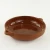 Import Glazed brown terracotta round ceramic serving plate, ceramic meat plate from China