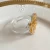Import Gold Acrylic Napkin Ring Holders Love Plexiglass Napkin Rings Wedding Decoration from China