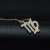 Import Gold Fashion Trend Bright Crystal 12 Zodiac Virgo Sign Charm Pendant Necklace Jewelry from China