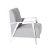 Import Gold Stainless Steel Legs Modern Style Living Room Low Back Customize PU arm Chair from China