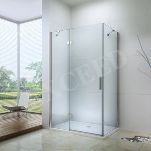 Good price simple free standing hinge 6mm glass bathroom shower room