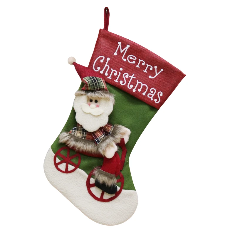 Good Quality Christmas ornaments pendant sock Gift Candy Bag Christmas Gifts 2020 Ideas For Store Shop Supermarket