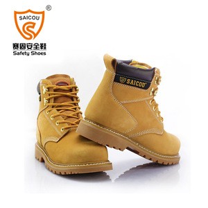 Goodyear welted construction durable and stong nubuck leather woking and army shoes