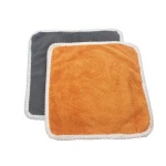 Gray Color Microfiber Twisted Pile Cleaning Cloth Towel Used For Car Kitchen Bath And Other Equipment Dust Cleaning