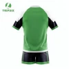 Green And White Striped Rugby Tops Shirt Wear