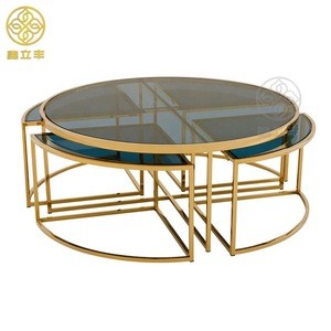 Guangdong Xinlifeng Factory Next Modern Cheap Large Glass Coffee Table
