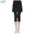 Import Gym Workouts Tennis Playing Fitness Running Leggings with Pocket Side Slit Skirted Capris Leggings Skirt from China