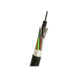 GYTA fiber optic equipment g652 steel central strength member fiber optic cable meter price
