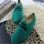 Import H10308B Fashion multi-color pointed lace up shoes comfortable large size women flat shoes from China