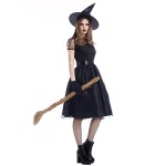 Halloween Cosplay Costume  Halloween Decoration  A Crape Witch Dresses As A Witch