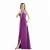 Import Halter Purple Chiffon Long Bridesmaid Dresses from China