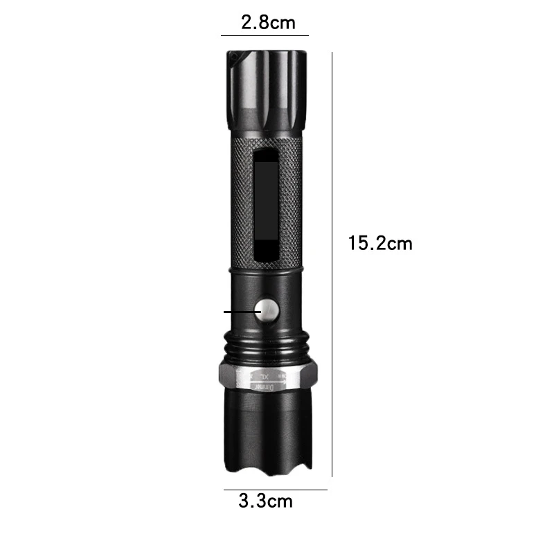 Hand LED Torch Light, Outdoor 1200 Lumen XML T6 Waterproof LED Zoomable Military Tactical Self Defensive Camping Flashlight