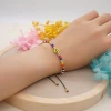 Handmade Bohemian national style bracelet colorful Acrylic smiley beads bracelet glass seed beads bracelet